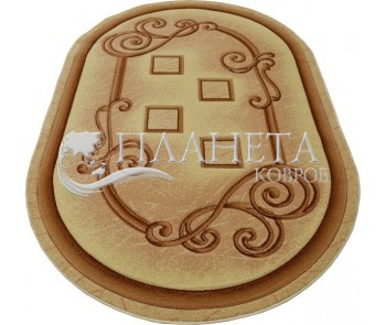 Синтетический ковер Hand Carving 0664 cream-brown - высокое качество по лучшей цене в Украине